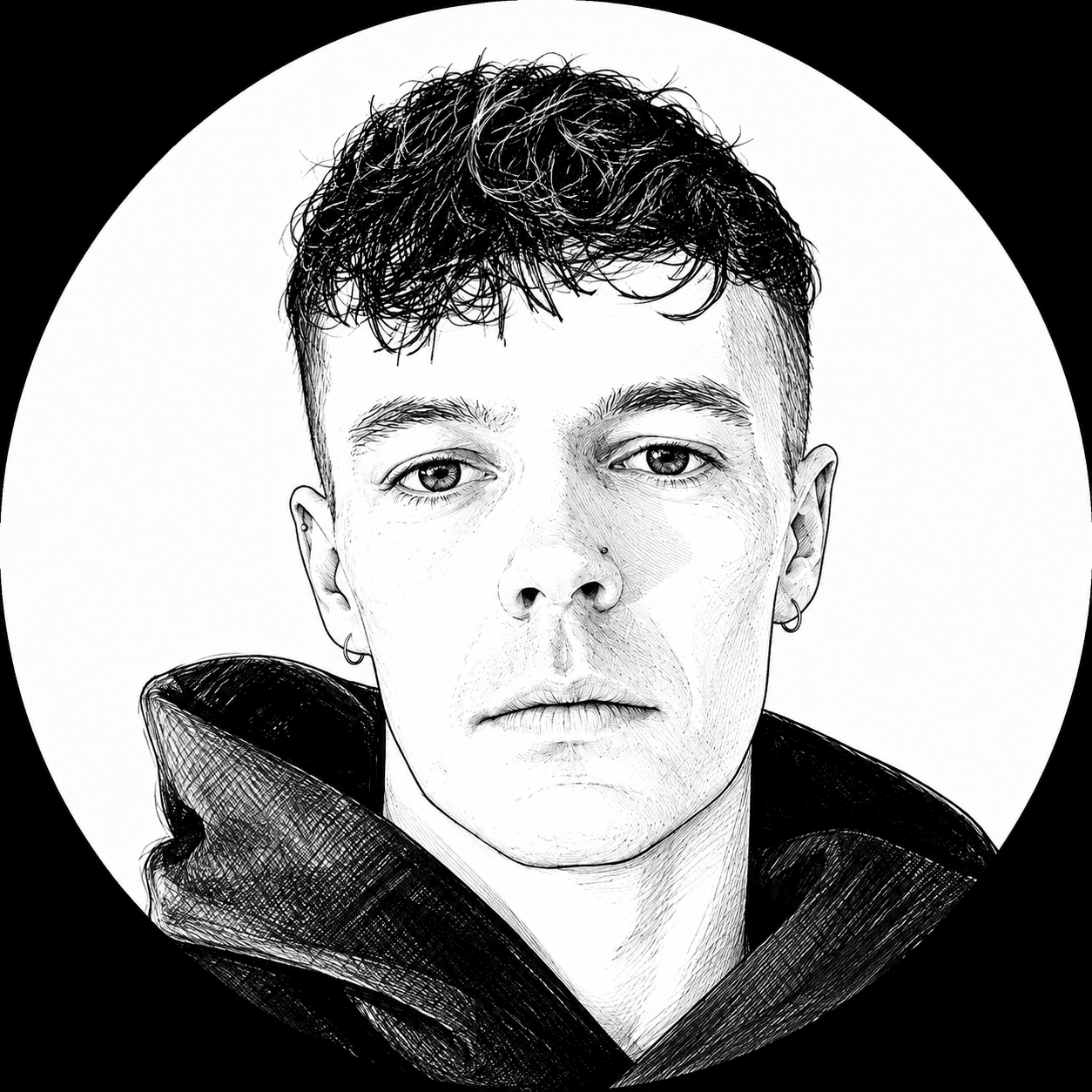 Illustrated portrait of Austin Danson